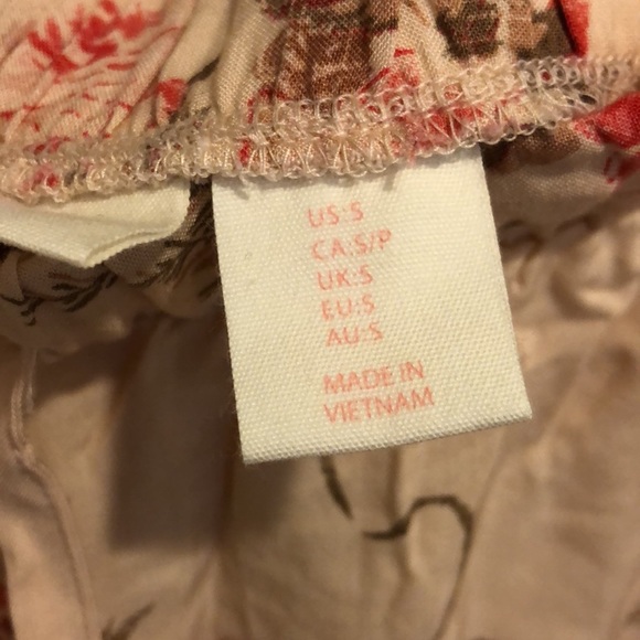 Shabby Chic Floral Print Women's Pajama Pants - Picture 4 of 4